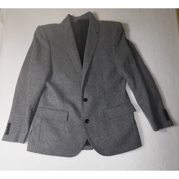 J Crew Blazer Mens 38S Gray Ludlow Moon Yorkshire Tweed Wool Sports Jacket - Picture 1 of 11